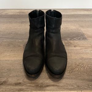 ALLSAINTS Leather Back Zip Boot. Leather Sole. Size 43 / US10 Great Condition.